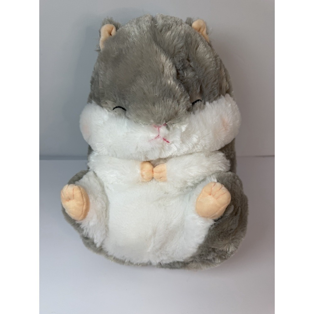 AMUSE Smiley Hamster 12" Cuddly Backpack Plush Stuffed Animal